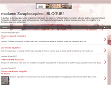 Tablet Screenshot of madamescrapbouquine.com